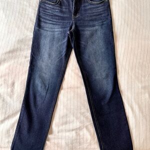 KUT from the cloth, Rachael High Rise Fab Ab/Raw Hem, Size 4L, dark wash jeans